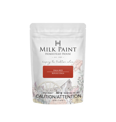 Maitomaali Homestead house milk paint. Maitomaali on aito kalkkimaali, se sisältää aitoa kalkkia, maidon kaseiinia sekä väripigmenttinä aitoa luonnon micajauhetta.