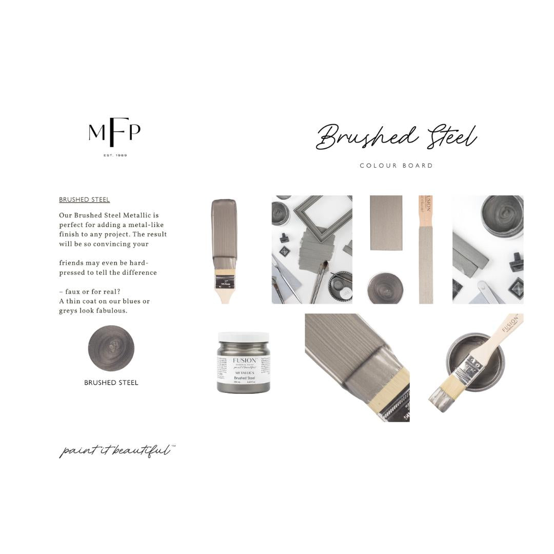 Brushed Steel | Fusion™ Mineral Paint | Teräs metallimaali