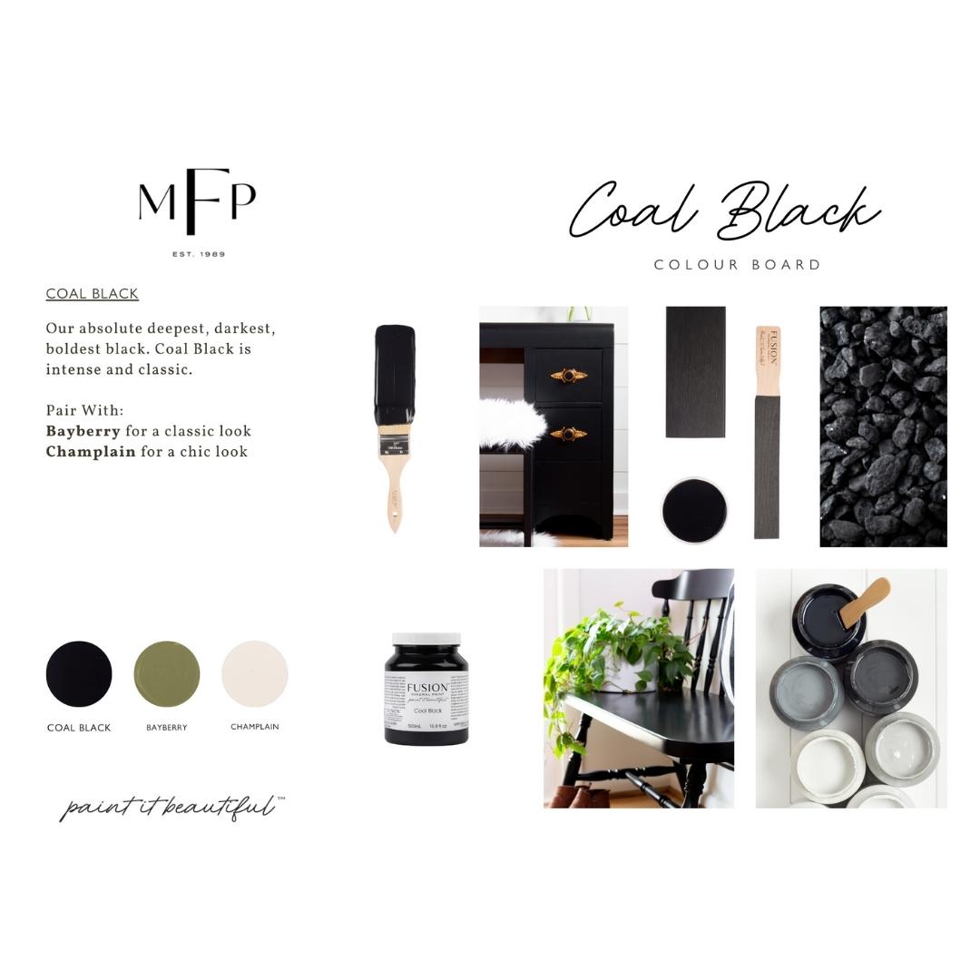 Coal Black | Fusion™ Mineral Paint | Hiilenmusta mineraalimaali