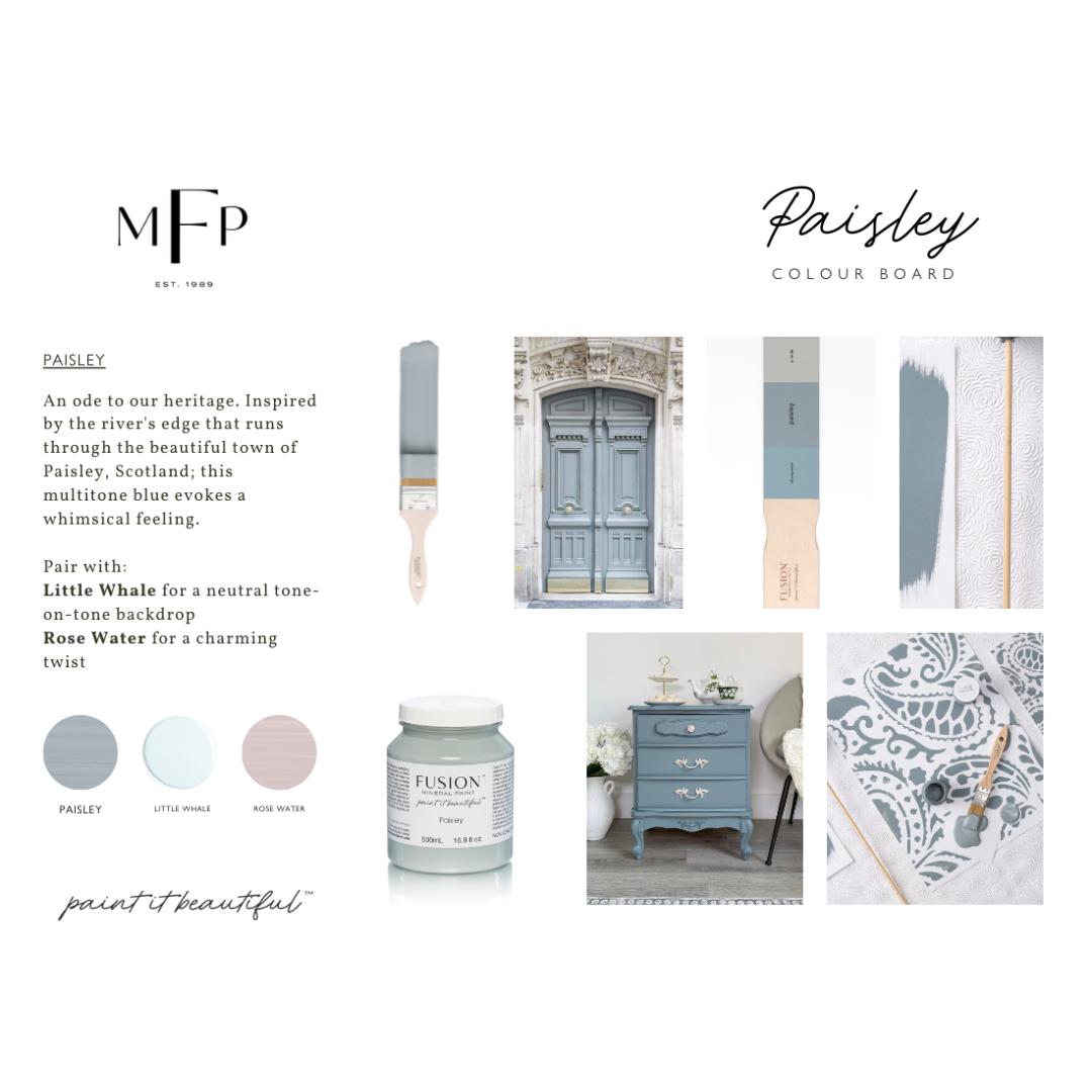 Paisley | Fusion™ Mineral Paint  | Harmaan sininen mineraalimaali