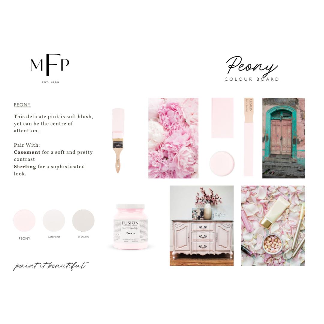 Peony | Fusion™ Mineral Paint | Vaaleanpunainen mineraalimaali