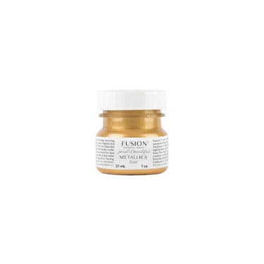 Fusion™ Metallics Gold -kultamaalipurkki, metallinhohtoinen maali huonekalujen tuunaukseen.