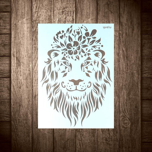 Leijona kuvioinen sapluuna tai sabluuna. 
